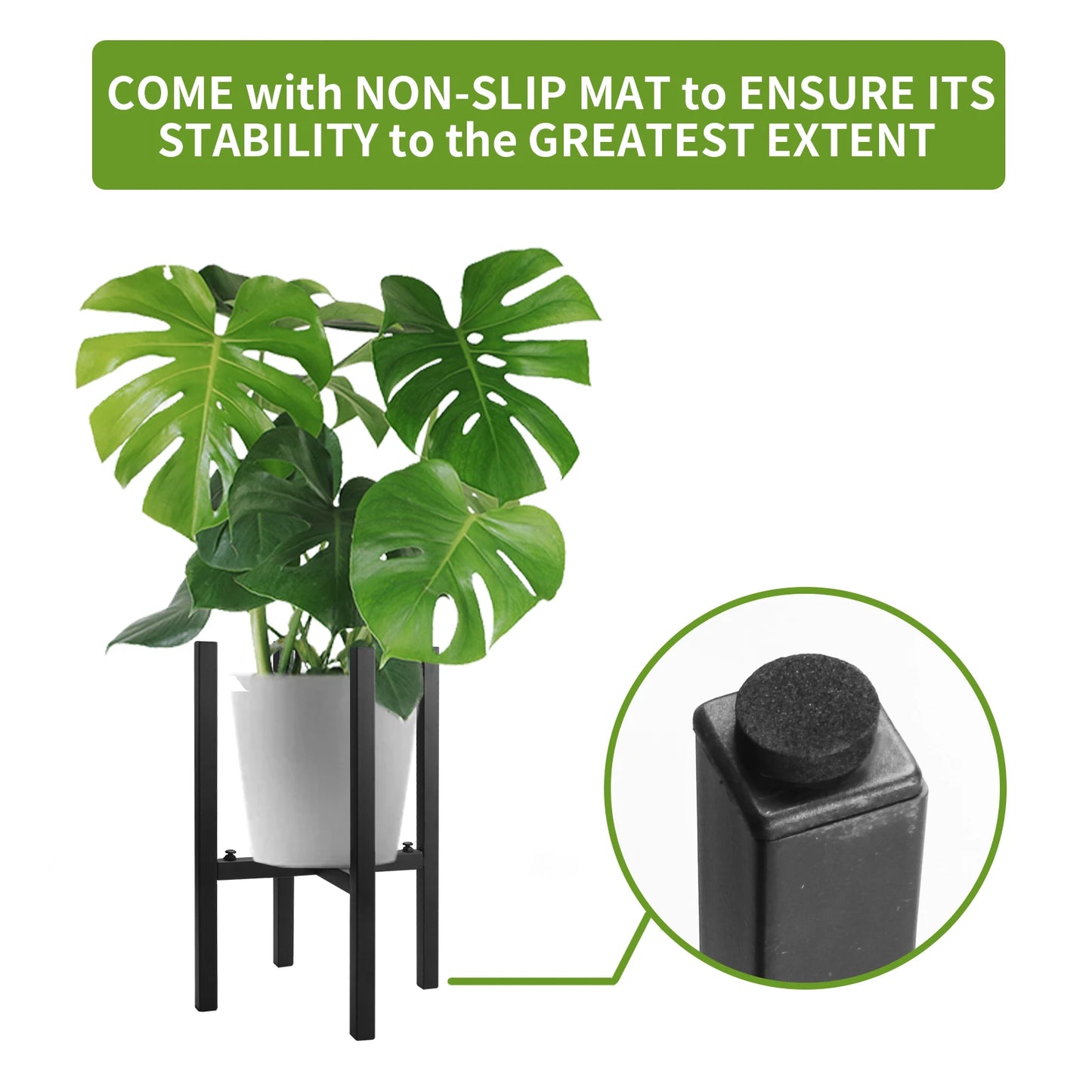 Adjustable Metal Plant Stand Indoor & Outdoor Extension Flower Pot Rack Heavy Duty Modern Balcony Shelf Garden Home Decor Peaceful Pleasures Health and Wellness
