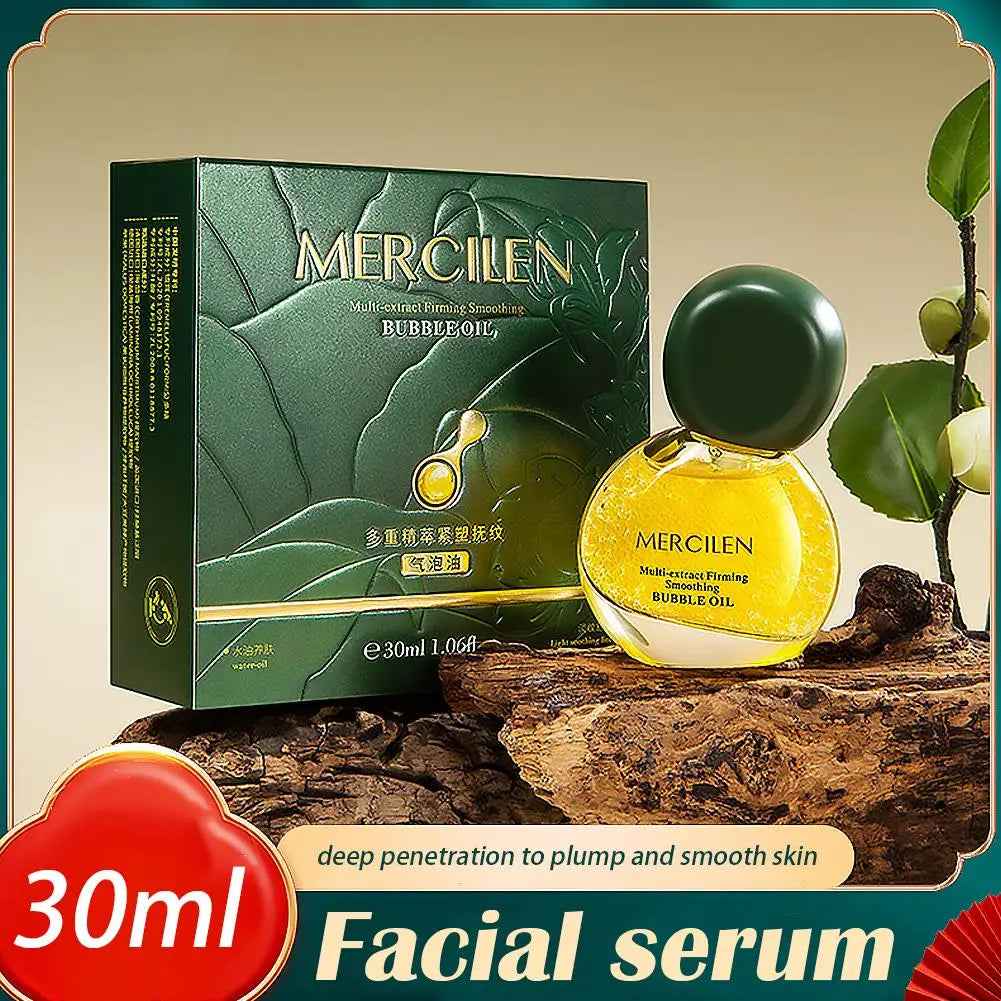 30ml Facial Supplements Skin Active Anti Aging Multi Premium Smoothing Bubble Oil Essence Elastic Delicate Face Serum Skincare Peaceful Pleasures Health and Wellness