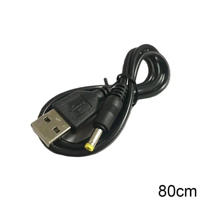 USB Charging Cable for Sony PSP 1000 / 2000 / 3000 – USB-A to DC 4.0x1.7mm, 0.8m Peaceful Pleasures Health and Wellness A