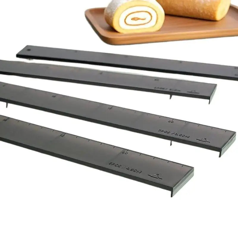 4-Piece Cake Roll Cutting Ruler Set – Uniform Slice Divider