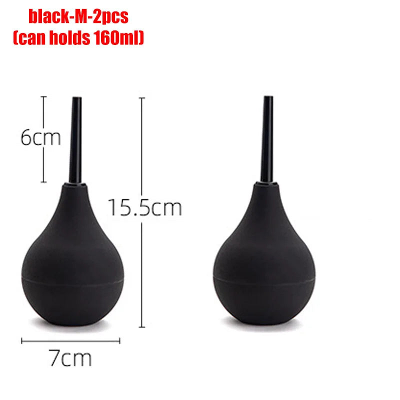 Anal Douche Bulb – 4 Sizes, Anti-Backflow Personal Hygiene Cleansing