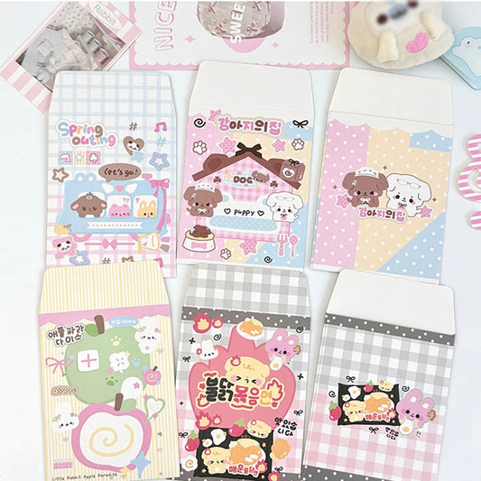 5 Small Card Sleeve Envelope Bag High-value Kraft Paper Ins Packaging Peaceful Pleasures Health and Wellness