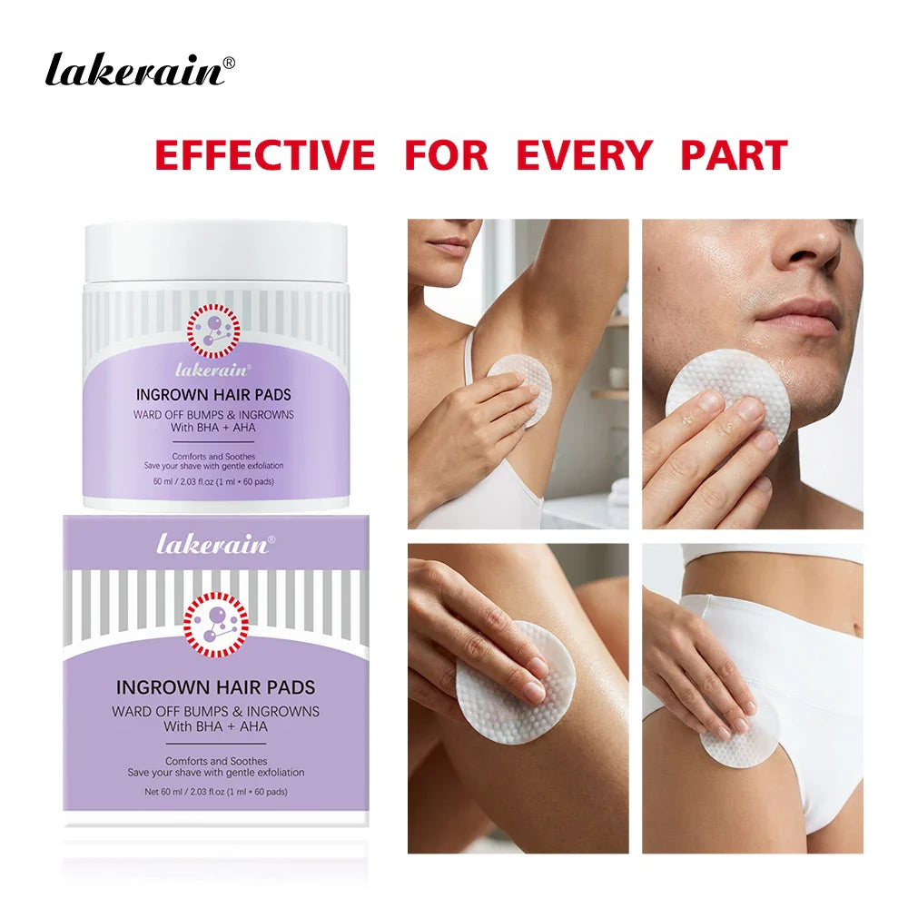 Ingrown Hair Pads – Aftershave Exfoliating Pads for Men & Women