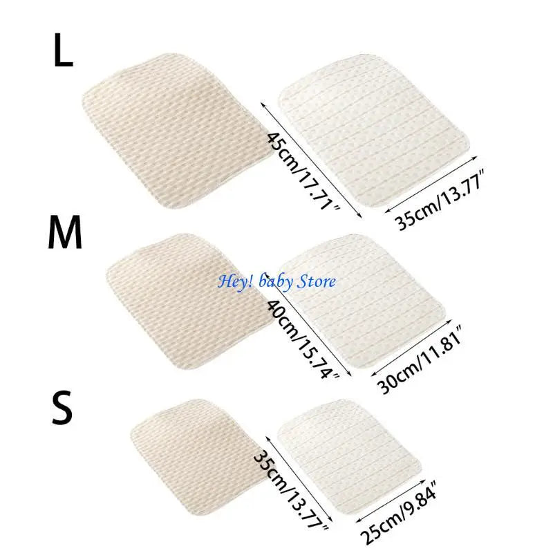 Breathable Cotton Baby Changing Mat | Leak-Resistant Pad