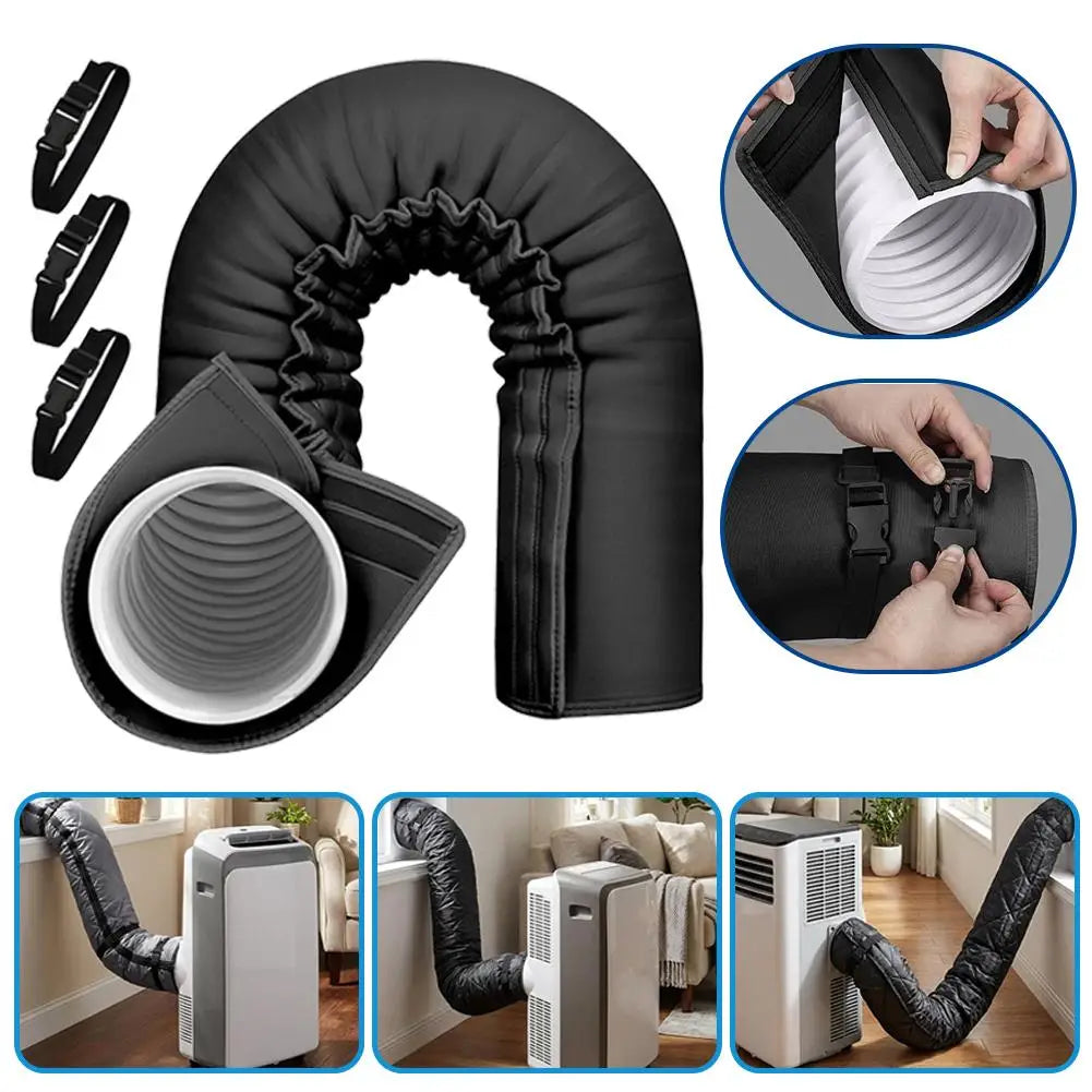 Portable AC Exhaust Hose Insulation Cover – 5" & 5.9" Fit AC Hose Insulation Sleeve Oasis Select