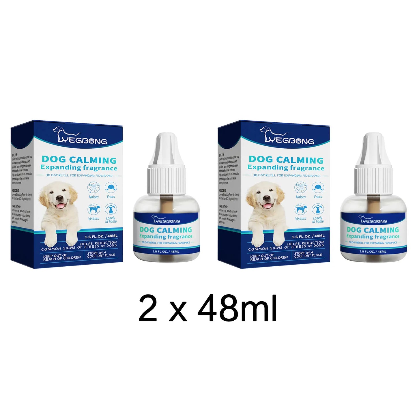 Dog & Cat Calming Diffuser Liquid | Anti-Anxiety Relief 48ml