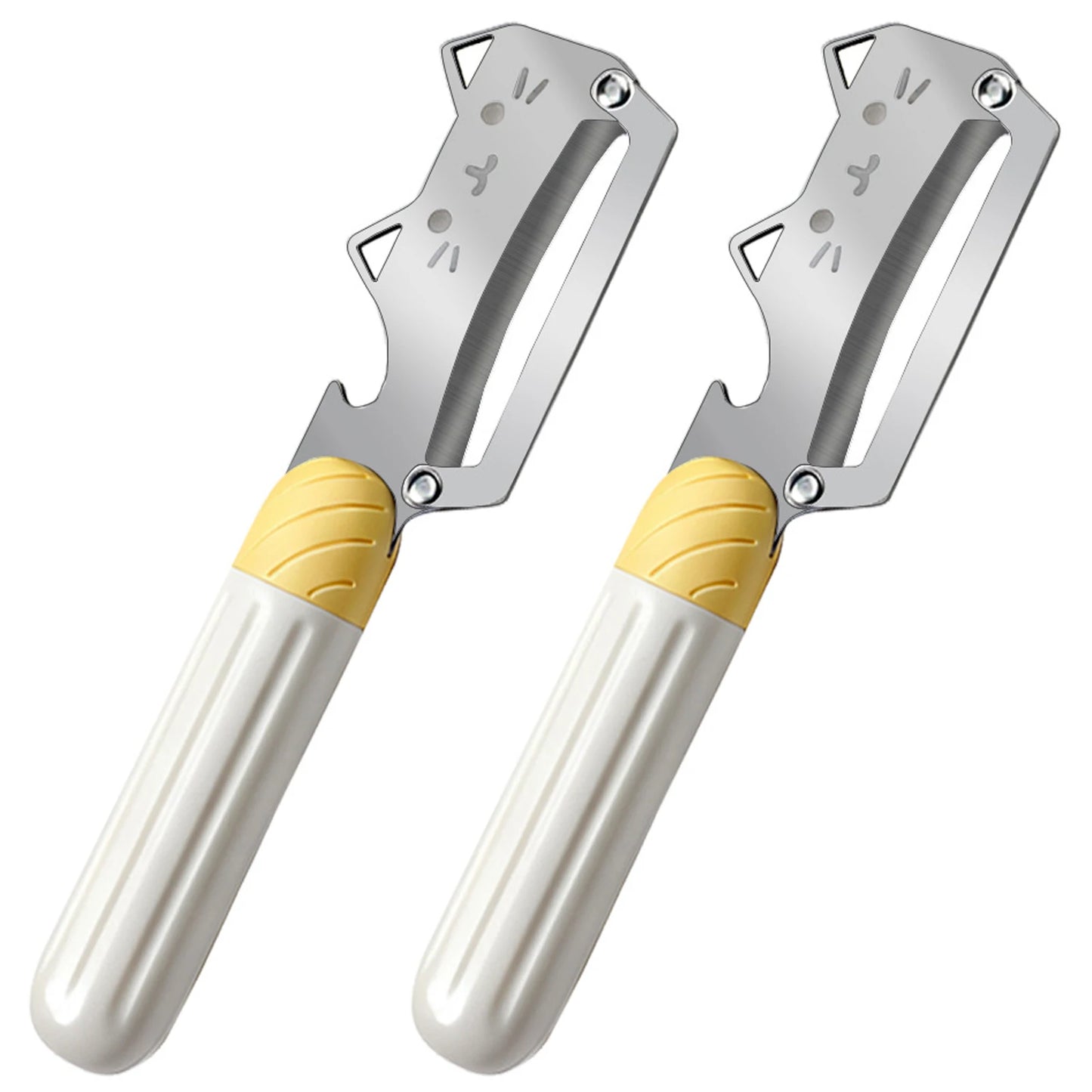 Stainless Steel Vegetable Peeler,Multi-Function Fruit Scraper Tool,Dual-Function Design For Peeling And Julienning Kitchen Tools Peaceful Pleasures Health and Wellness 2pcs