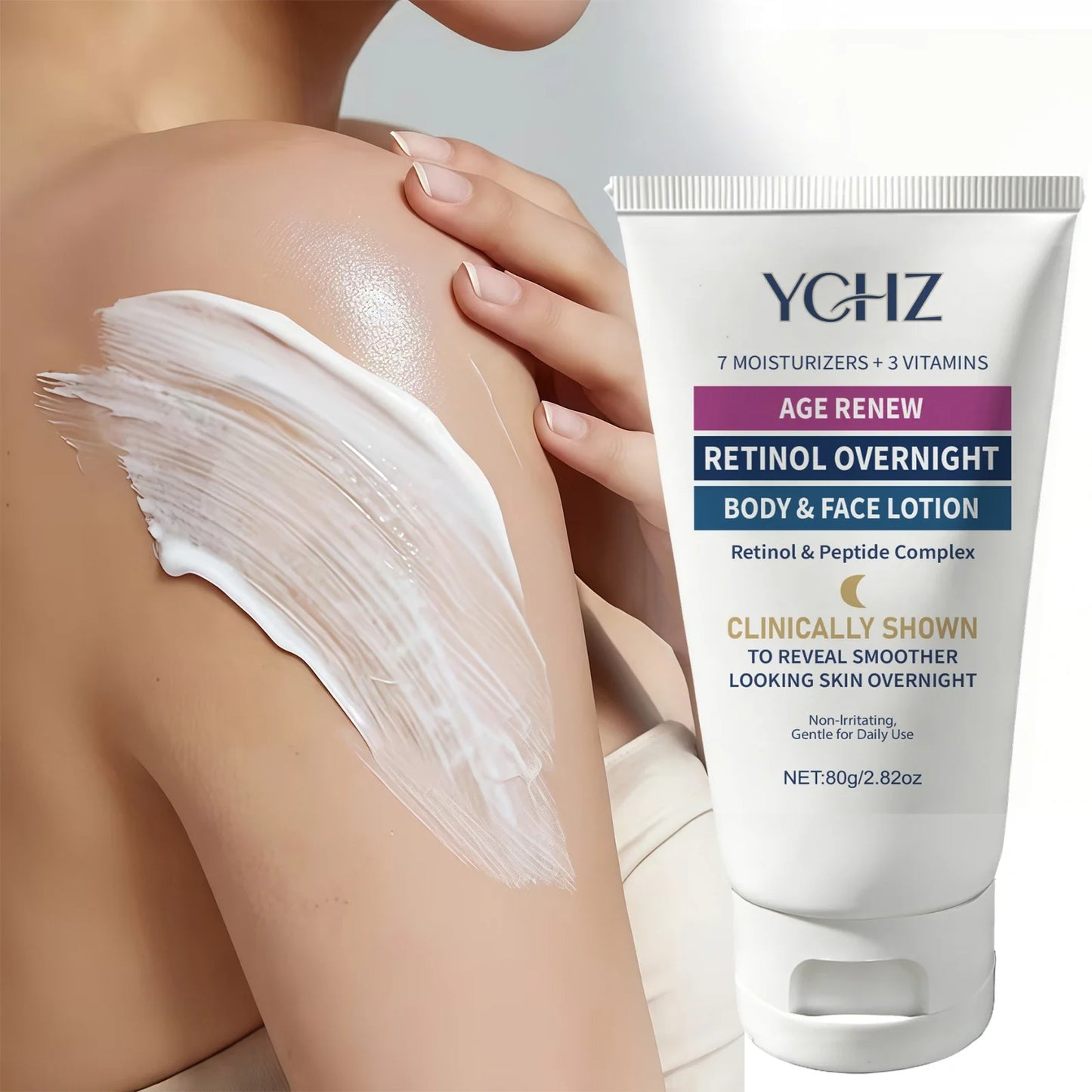 Retinol Peptide Body Lotion – Hyaluronic Acid & Vitamin E