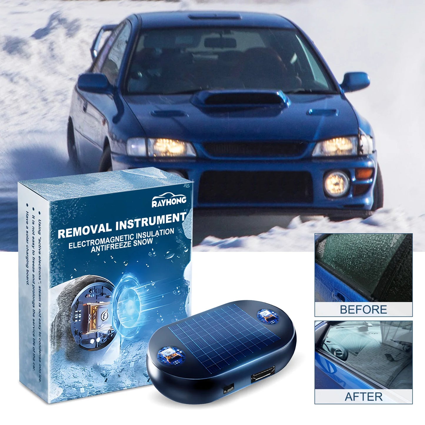 Portable Car Ice Scraper – Anti-Freeze Snow Removal Tool