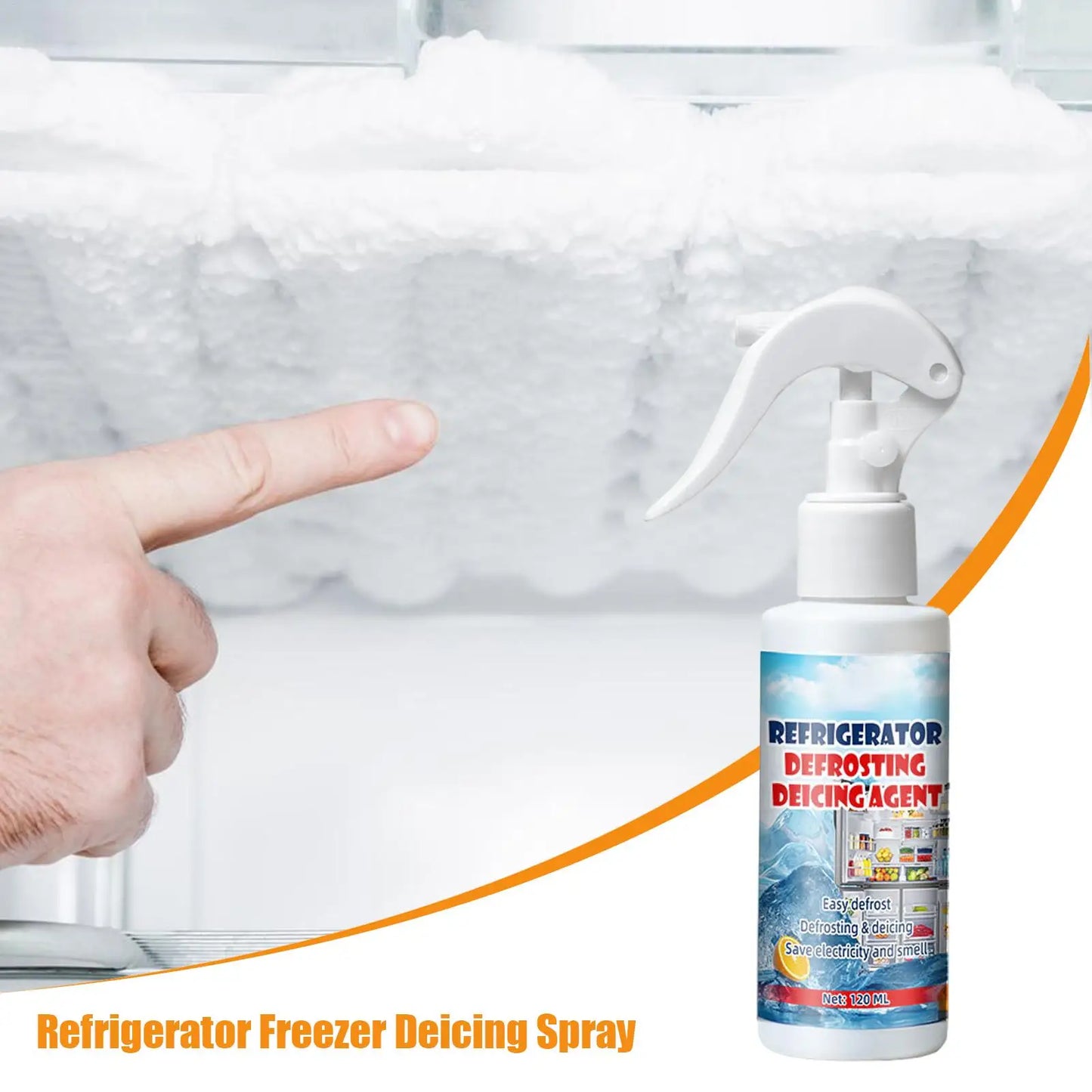 120ml Defrosting Spray & Shovel – Fridge, Freezer, Windshield