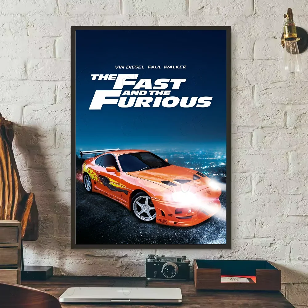 Poster classic movie F-Fast and Furious Poster HD art sticky wall waterproof home living room bedroom bar aesthetic decor Peaceful Pleasures Health and Wellness z10 30x40cm