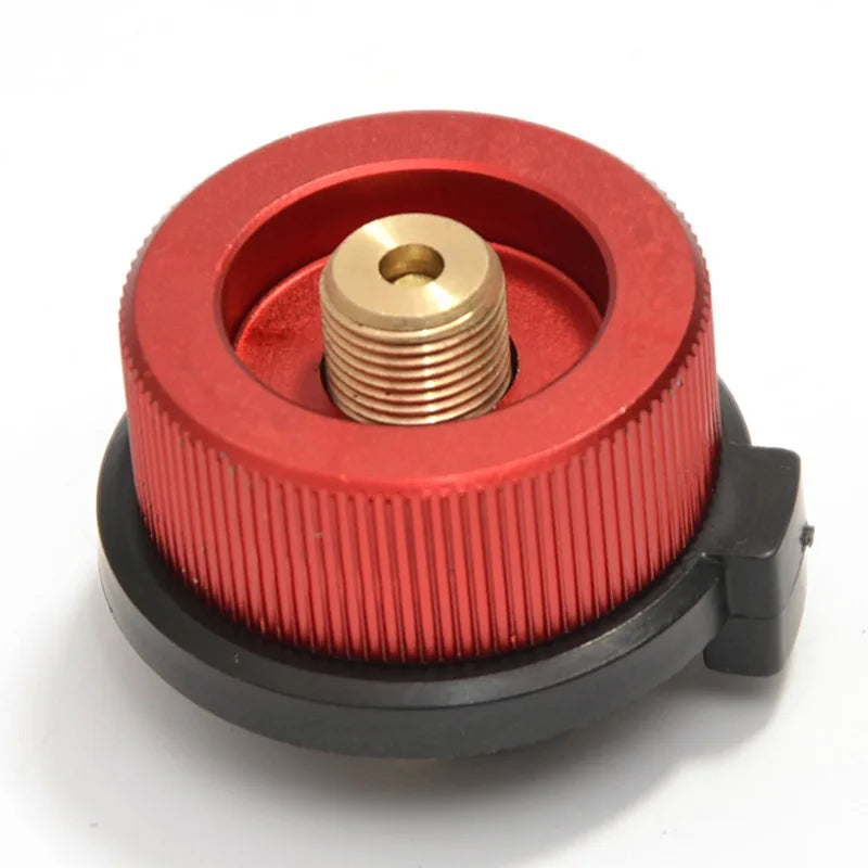 Propane Refill Adapter for Camping Gas Stove Canister Gas Refill Adapter Peaceful Pleasures Health and Wellness Red