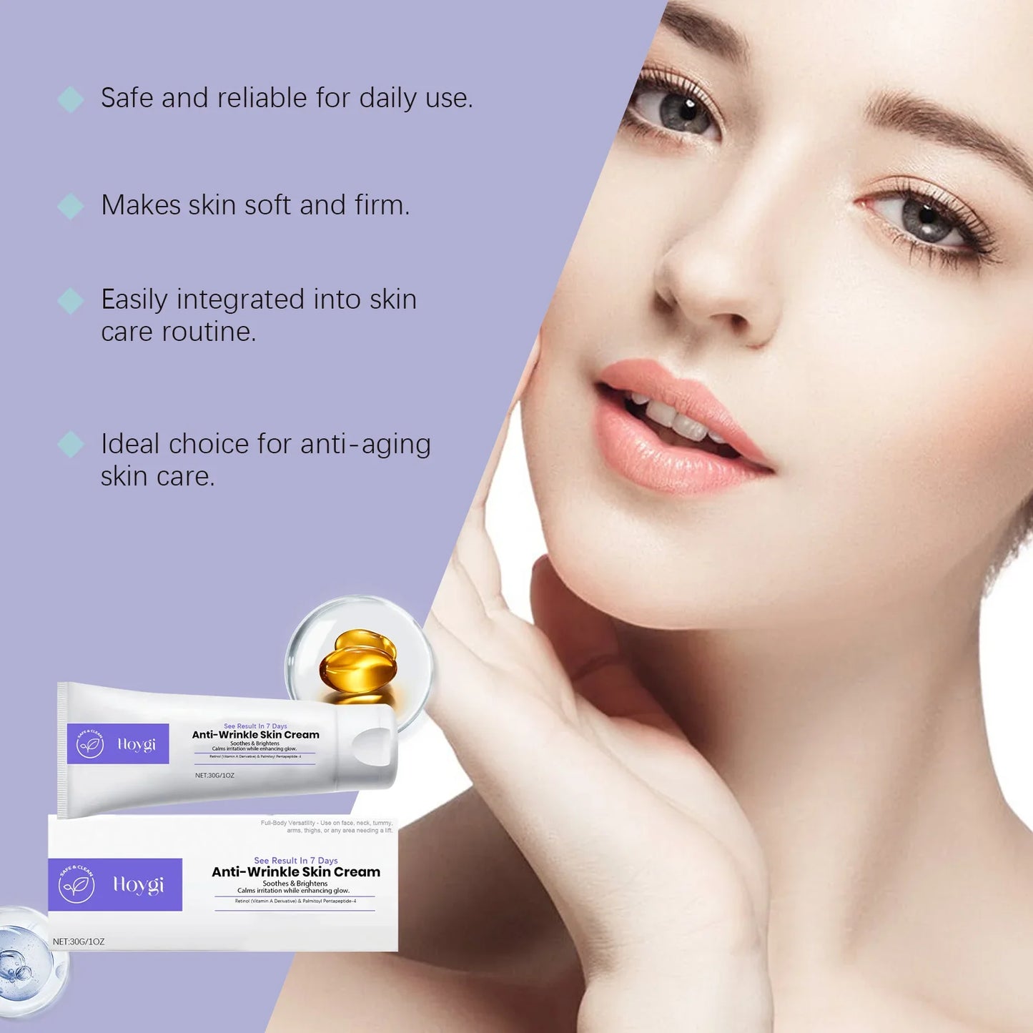 Hoygi Retinol Firming Cream – Anti-Aging Face & Neck 30g