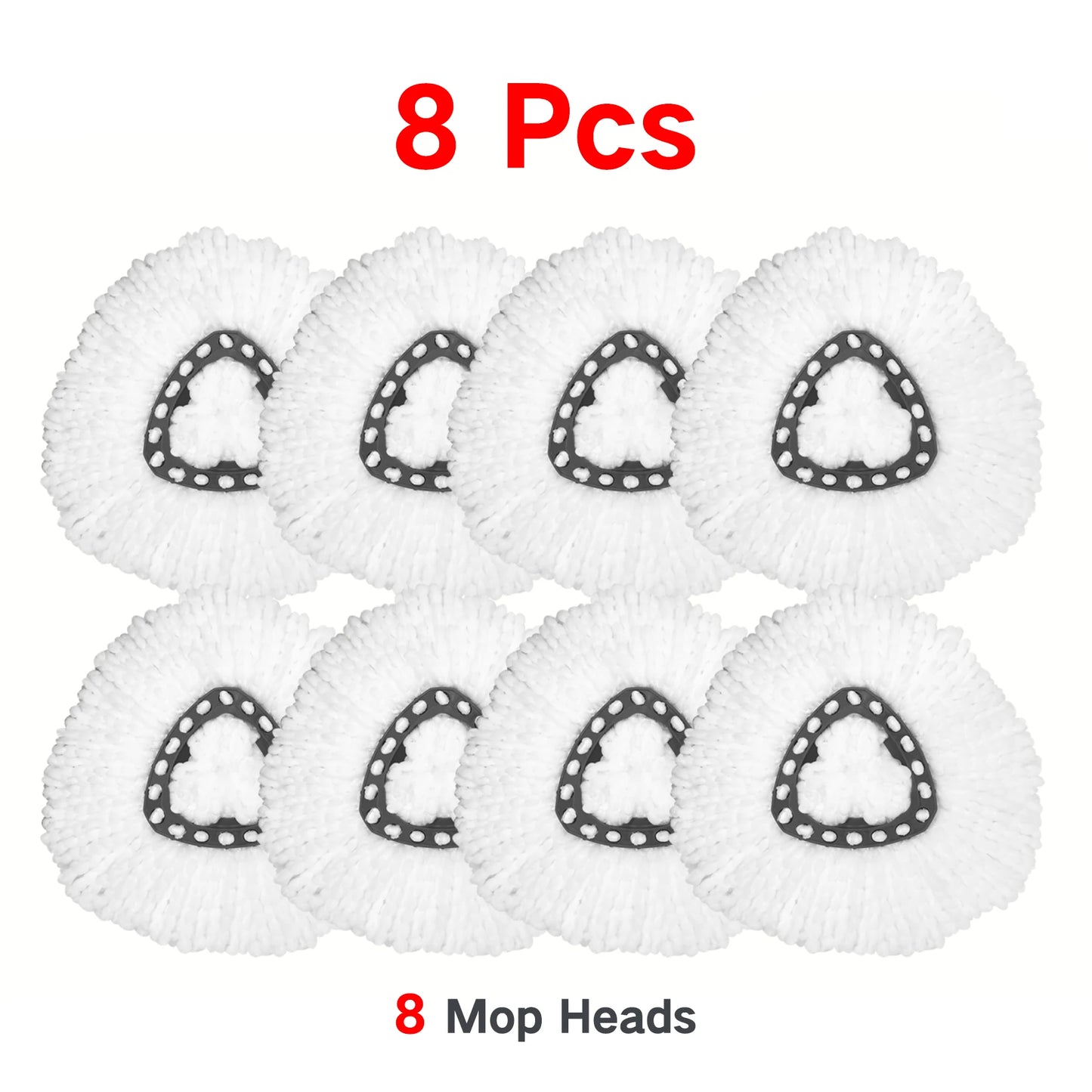 Mop Accessories for O-cedar/Vileda Microfiber EasyWring Spin Mop,Spin Mop Head for O-Cedar/Vileda 1 Tank System Peaceful Pleasures Health and Wellness 8 Pcs