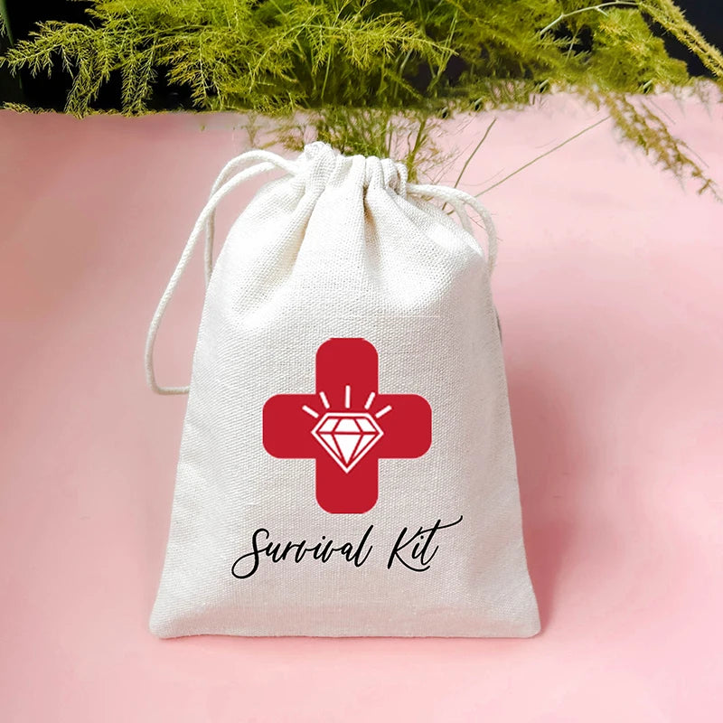 5pc Bachelorette Hangover Survival Kit Bags | Hen Party Gifts