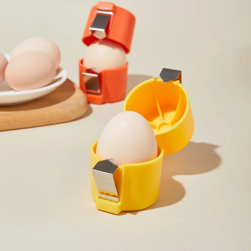 Stainless Steel Egg Shell Opener – Portable Kitchen Cracker Tool