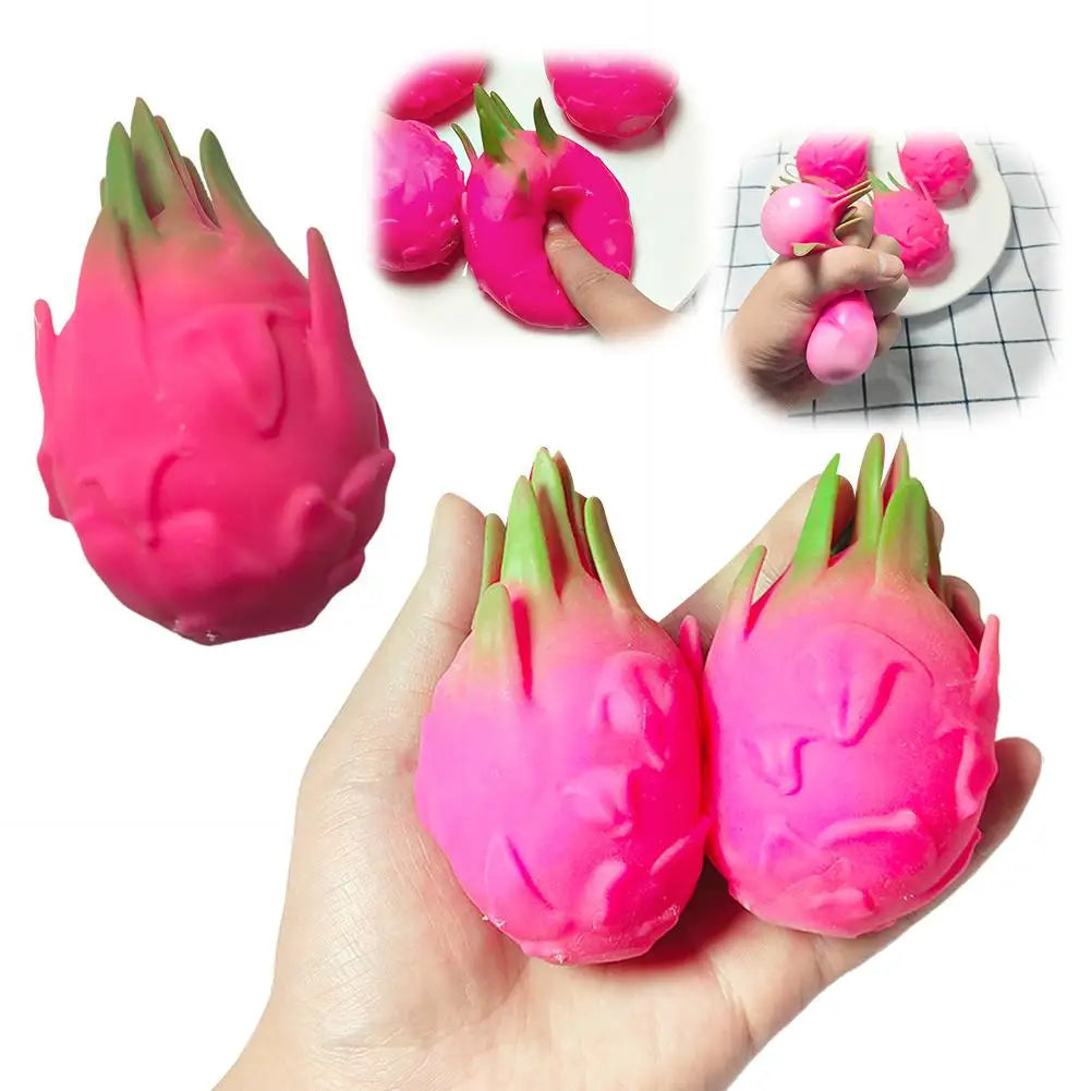 Dragon Fruit Squishy Fidget Squeeze Sensory Toy | Kids & Adults Squishy Fidget Toy Peaceful Pleasures Health and Wellness