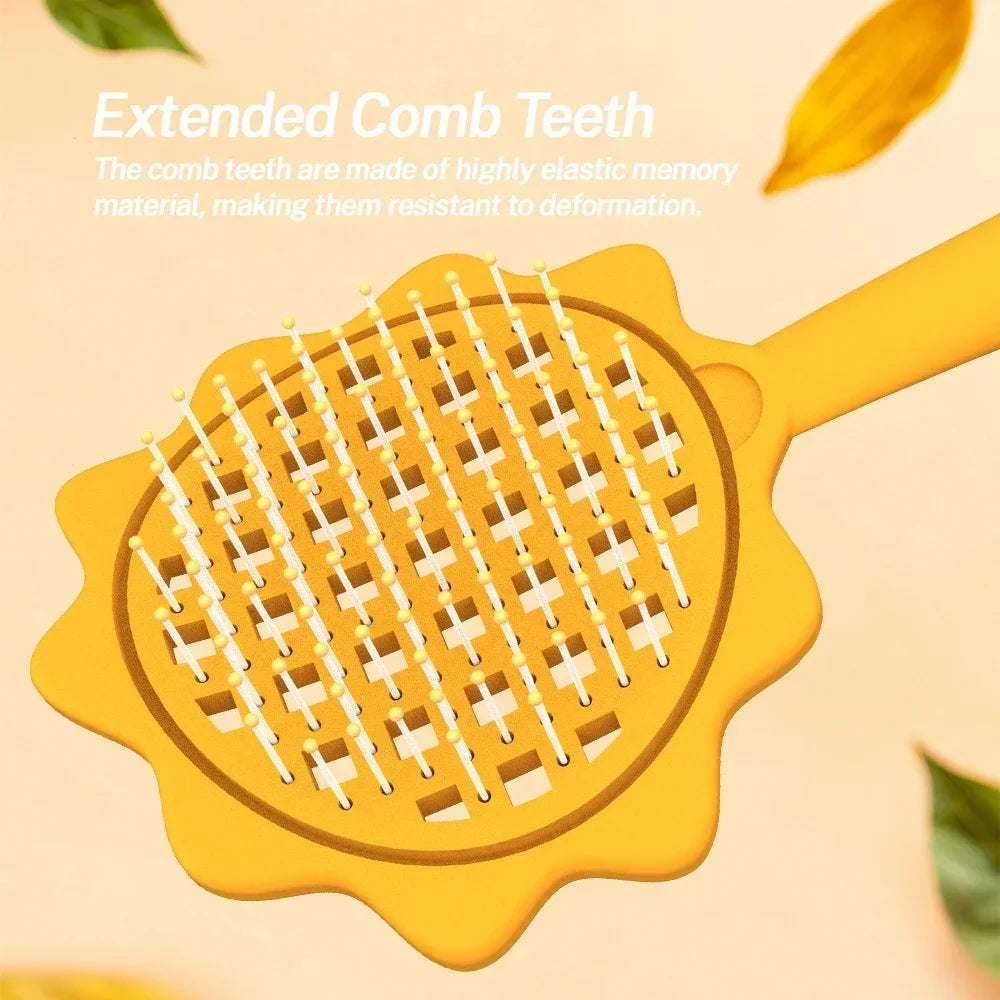 Sunflower Detangling Hair Brush & Scalp Massager Comb