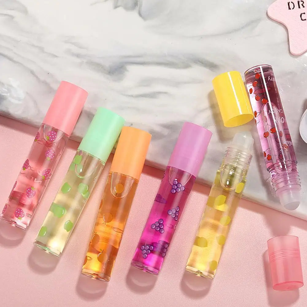 Eelhoe Fruit Roll-On Lip Oil Balm – Moisturizing Gloss & Primer