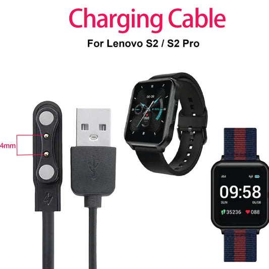 USB Charger For Lenovo S2 / S2 Pro Smartwatch Charging Cable Peaceful Pleasures Health and Wellness