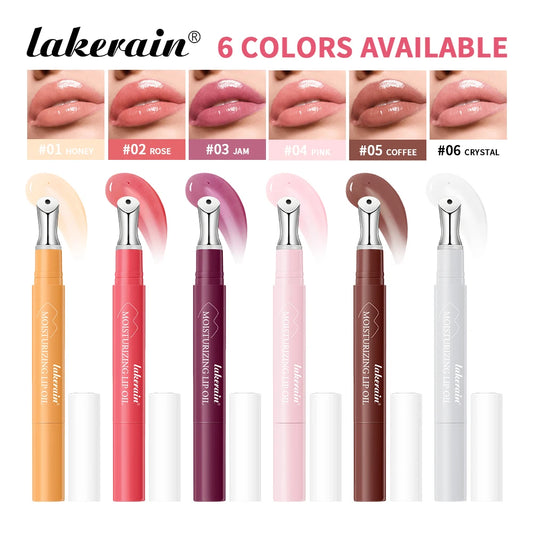Lakerain Plumping Lip Gloss Hydrating Moisturizing Long Lasting Lip Oil Transparent Lip Tint Daily Lip Care Makeup Cosmetics Peaceful Pleasures Health and Wellness