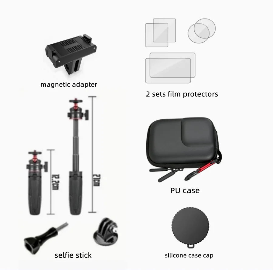 DJI Action 6 Accessories Kit – Cage, Case, Frame & Glass
