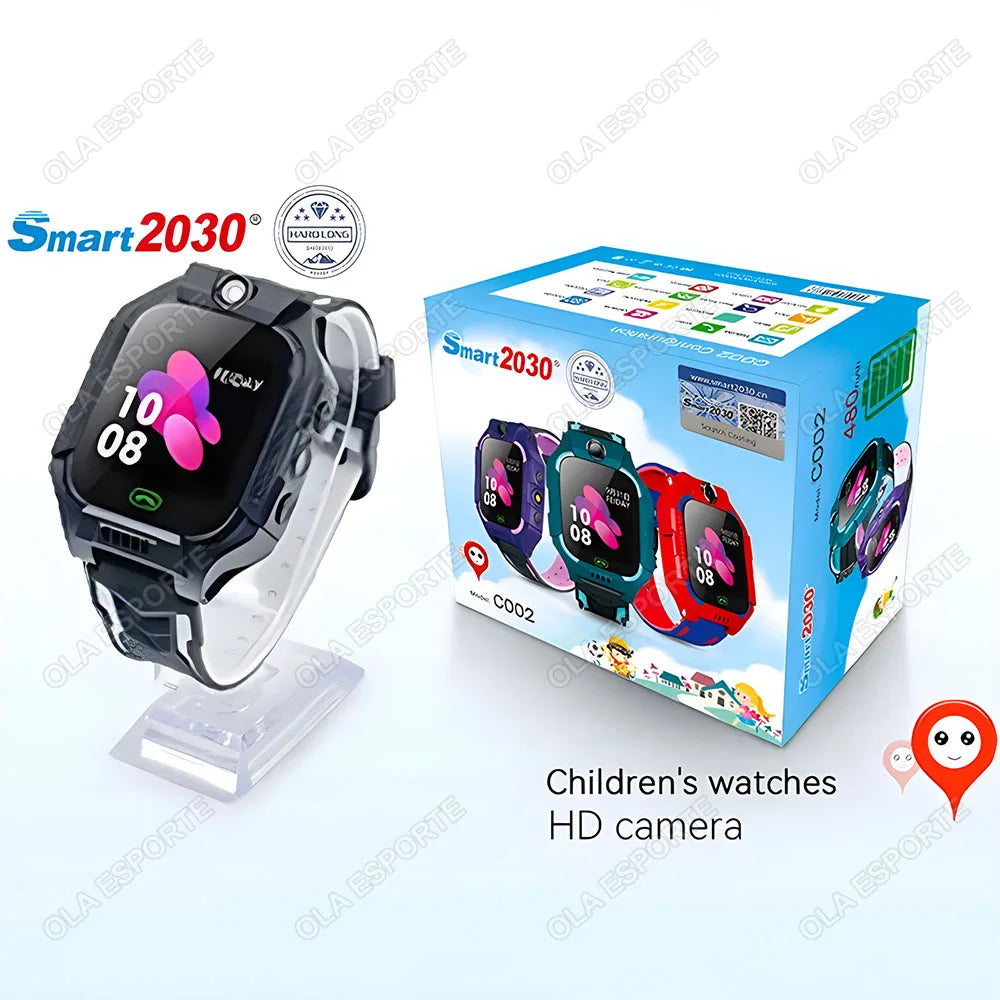 Kids GPS Smartwatch 2G SIM SOS Call IP67 Waterproof | Ages 3–12
