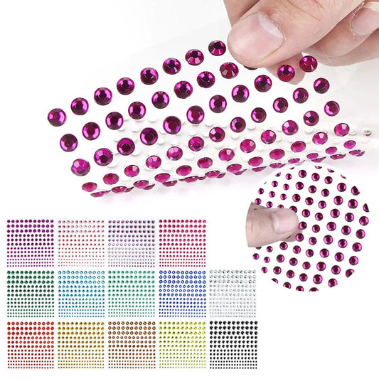 Self Adhesive Rhinestone Gem Stickers Face Nail Body Makeup Festival Peaceful Pleasures Health and Wellness