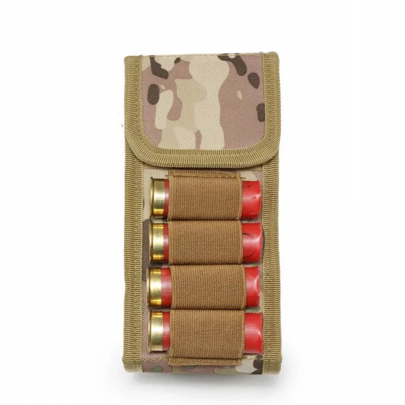 Tactical Hunting Cartridge Holder, 16-Round Shotgun Storage Pouch, Molle Style Magazine & Accessory Bag for Gun Gear Peaceful Pleasures Health and Wellness camouflage