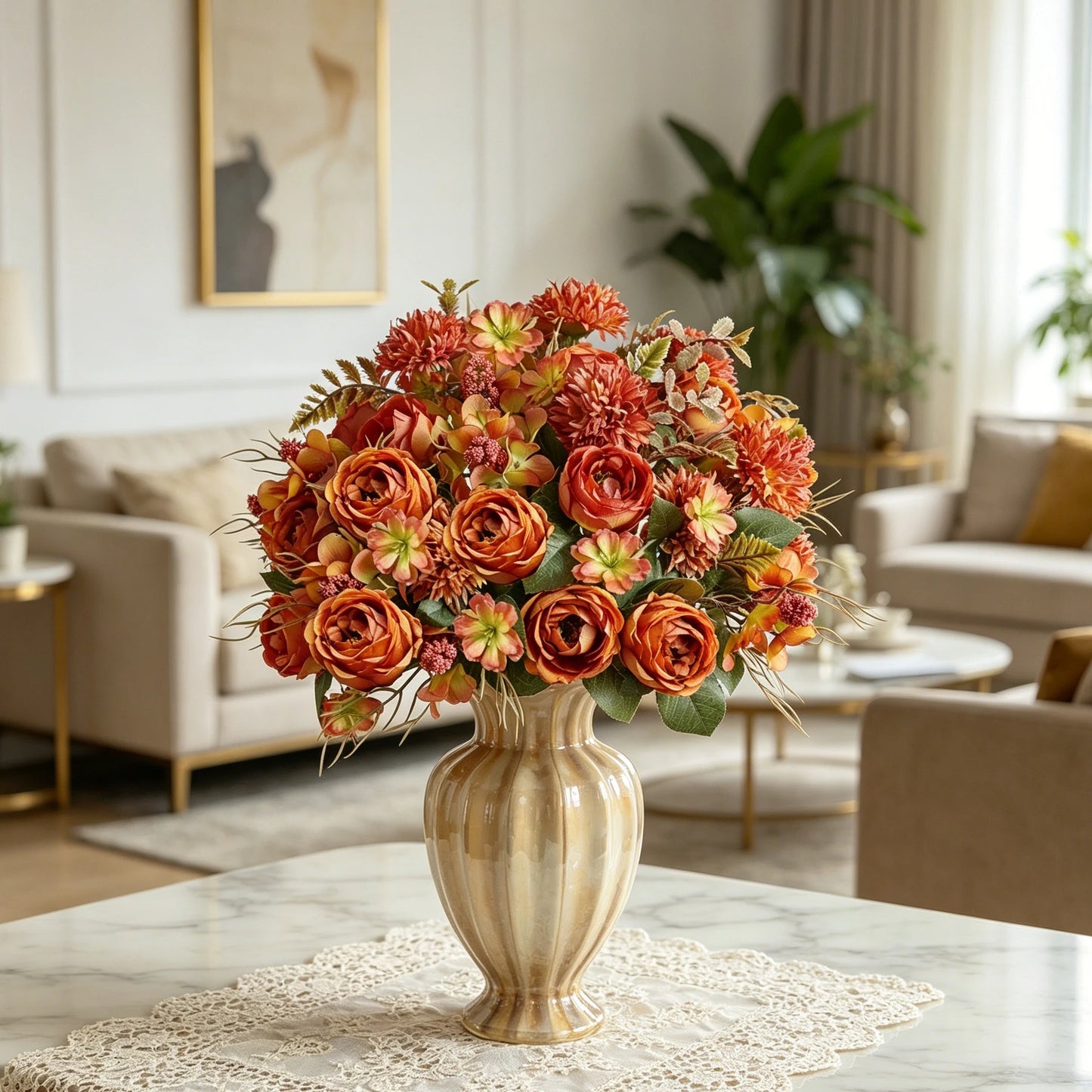 Silk Artificial Hydrangea Rose Bouquet | Wedding & Home Decor