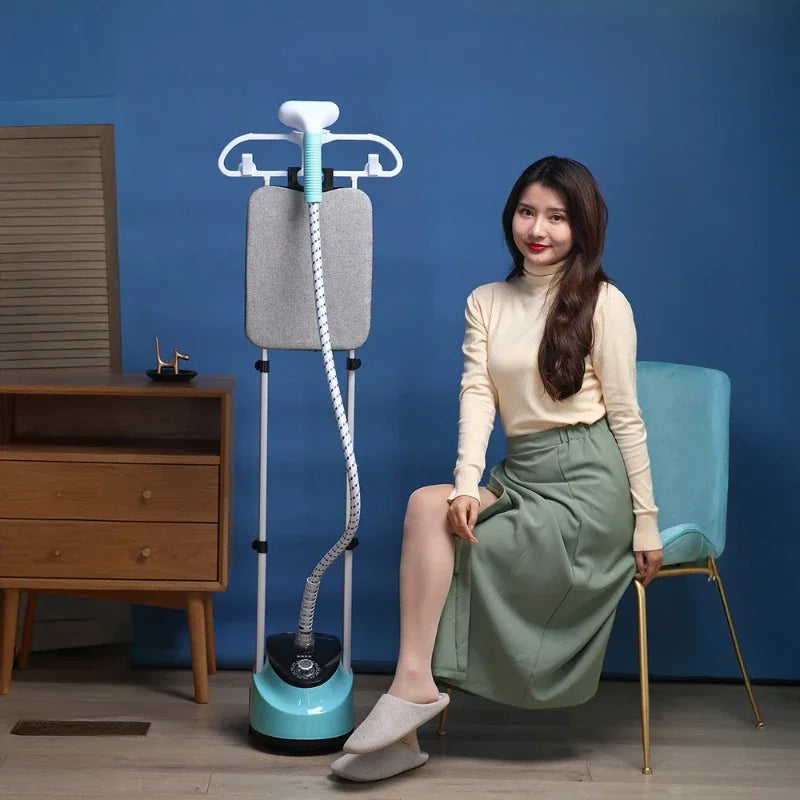 EU/UK Smart Household Appliance Double Rod Vertical Hanging Steam Portable Fast-heat Steam Ironing With Band Plate For Clothes Peaceful Pleasures Health and Wellness