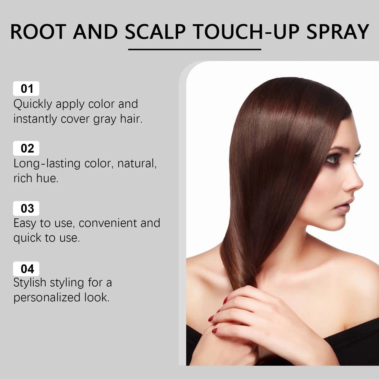Instant Hair Color Spray Temporary Hair Color Easy Color Quickly Dryness Multi Shade Choose Daily Use Portable Hair Dyeing Spray Peaceful Pleasures Health and Wellness