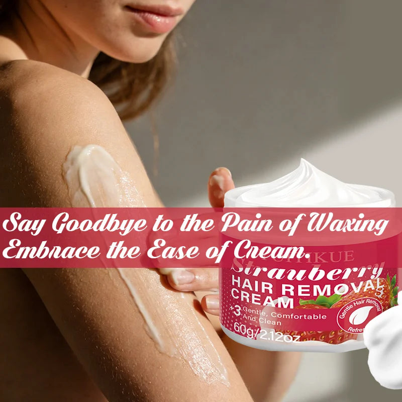 YUITIKUE Strawberry Hair Removal Cream – Gentle & Sensitive