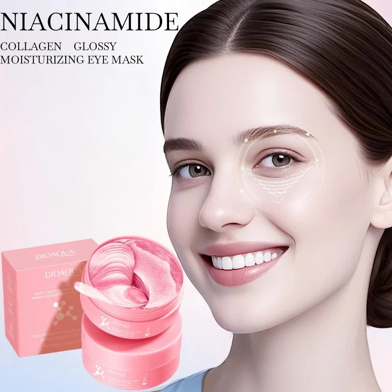 80-Pack Niacinamide Collagen Eye Mask – Brightening & Hydrating