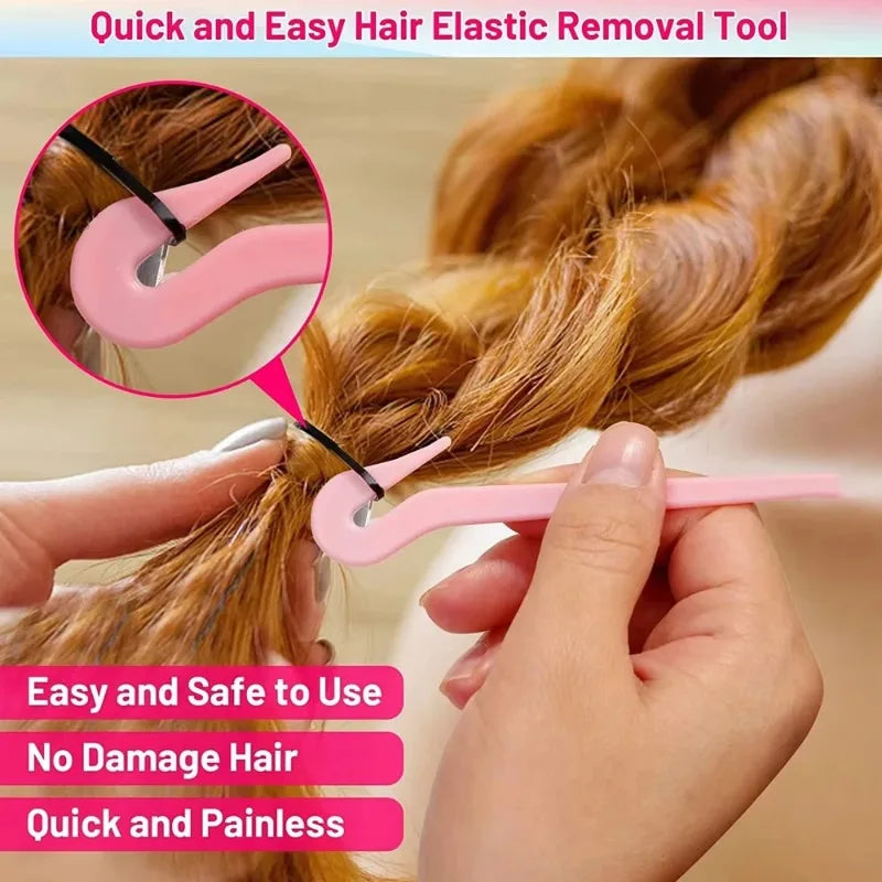 10-Pack Elastic Hair Band Cutter Tool | Ponytail Remover