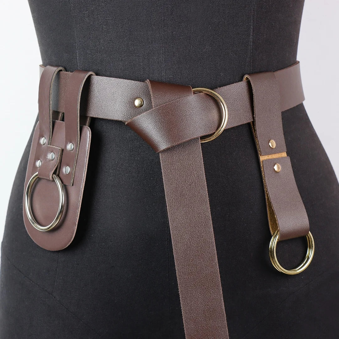Medieval Viking Knight Belt Retro Hiking Skirt Clip Coaplay Dress Up