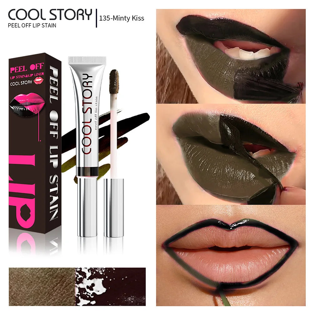 2-in-1 Matte Peel-Off Lip Stain & Liner | Long-Lasting Color