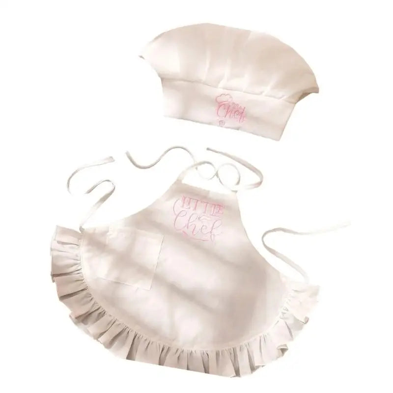Baby Cook Apron & Hat Set | Newborn Photography Costume