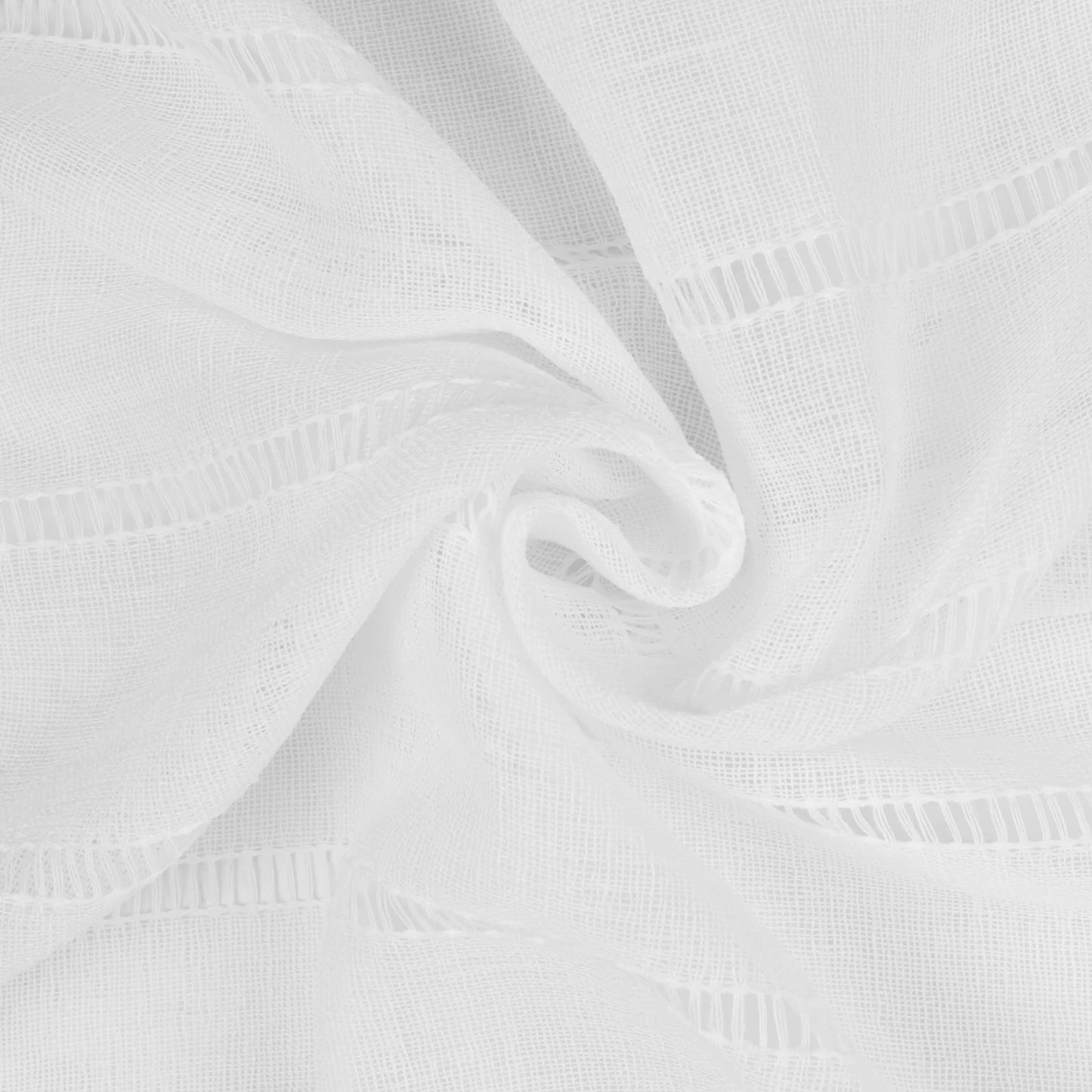 White Sheer Curtains Home Decoration Grommet/Rod Pocket Semi Tulle Window Treatments for Bedroom/Living Room Peaceful Pleasures Health and Wellness Imitation linen 132x240CM 1 panel Rod Pocket