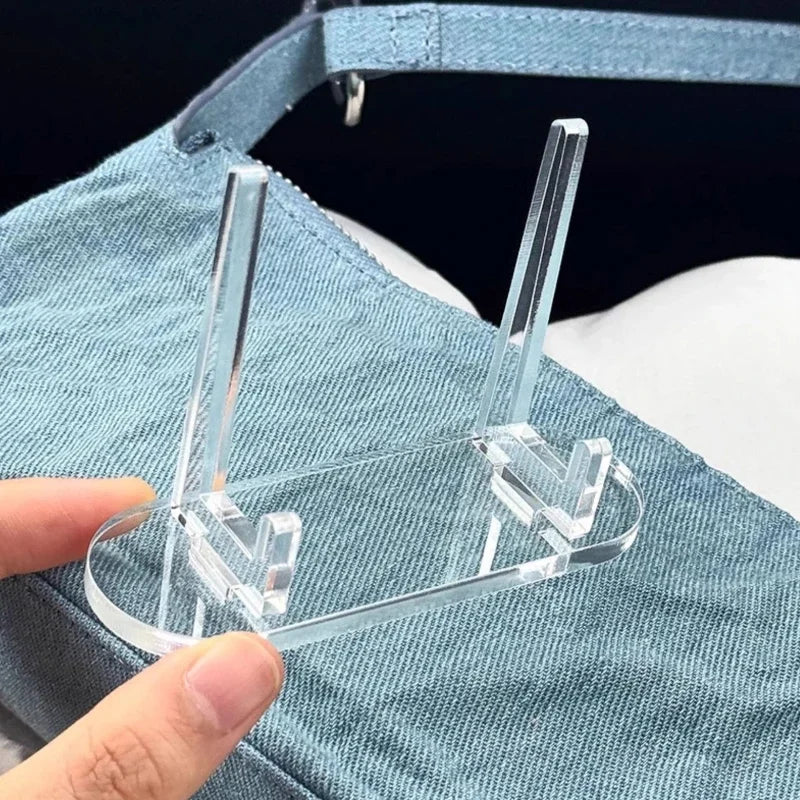 2-Pack Clear Acrylic Photocard Display Stand | Desk Decor