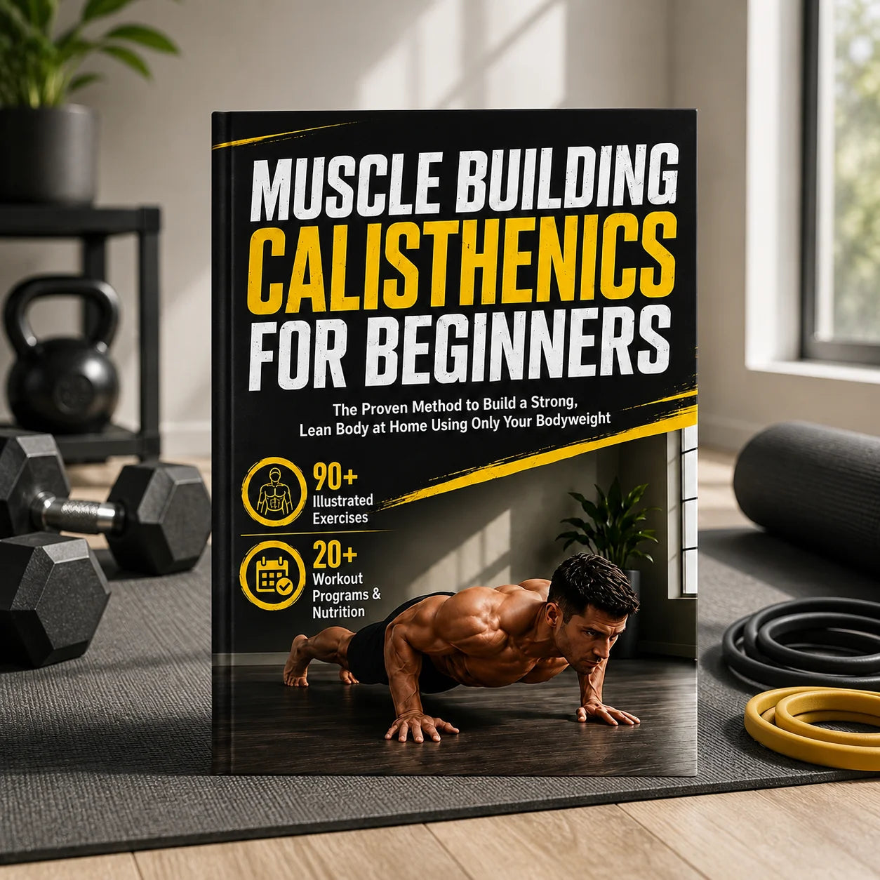 A4 Self Weight Fitness Training Guide Beginner's Exercise Manual Home