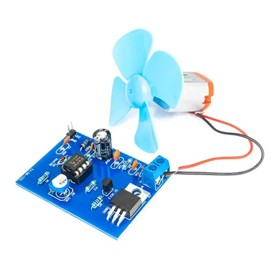 NE555 DIY Electric Fan Kit – DC 4.5V PWM Speed Controller DIY Electronics Kit Oasis Select