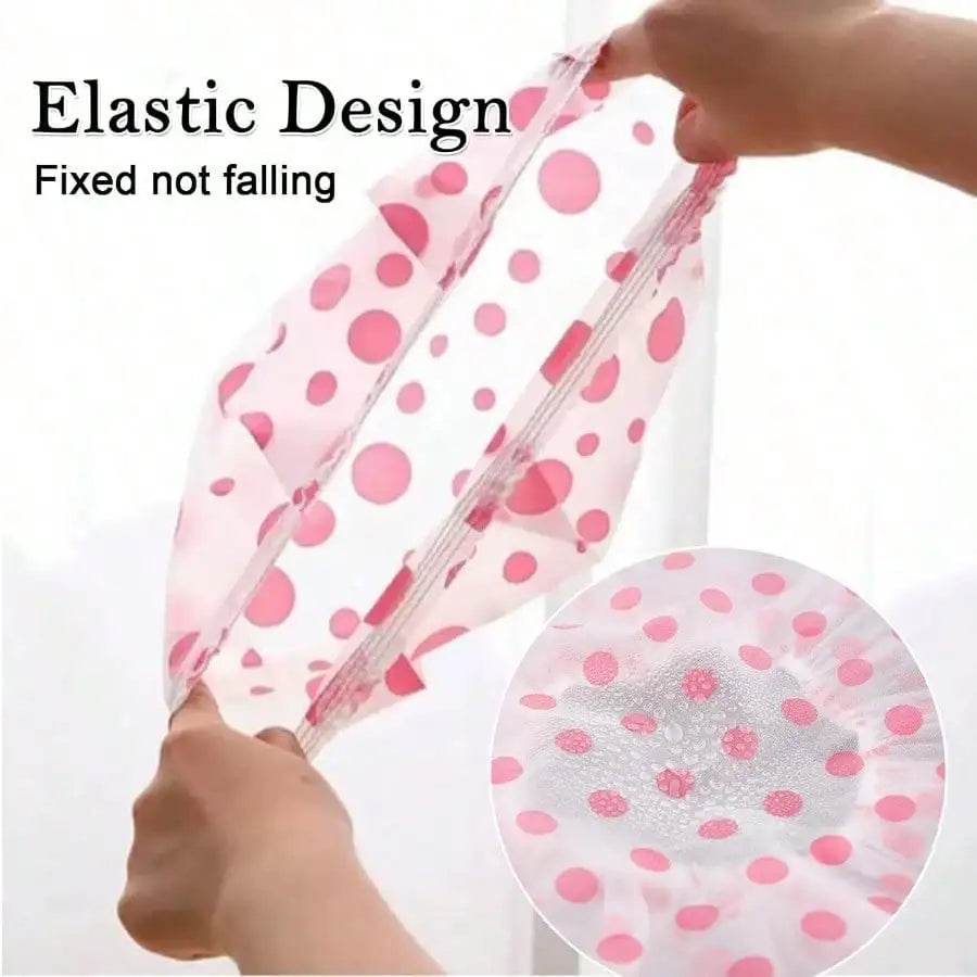 Reusable Waterproof Shower Cap | Plastic Spa Shower Cap