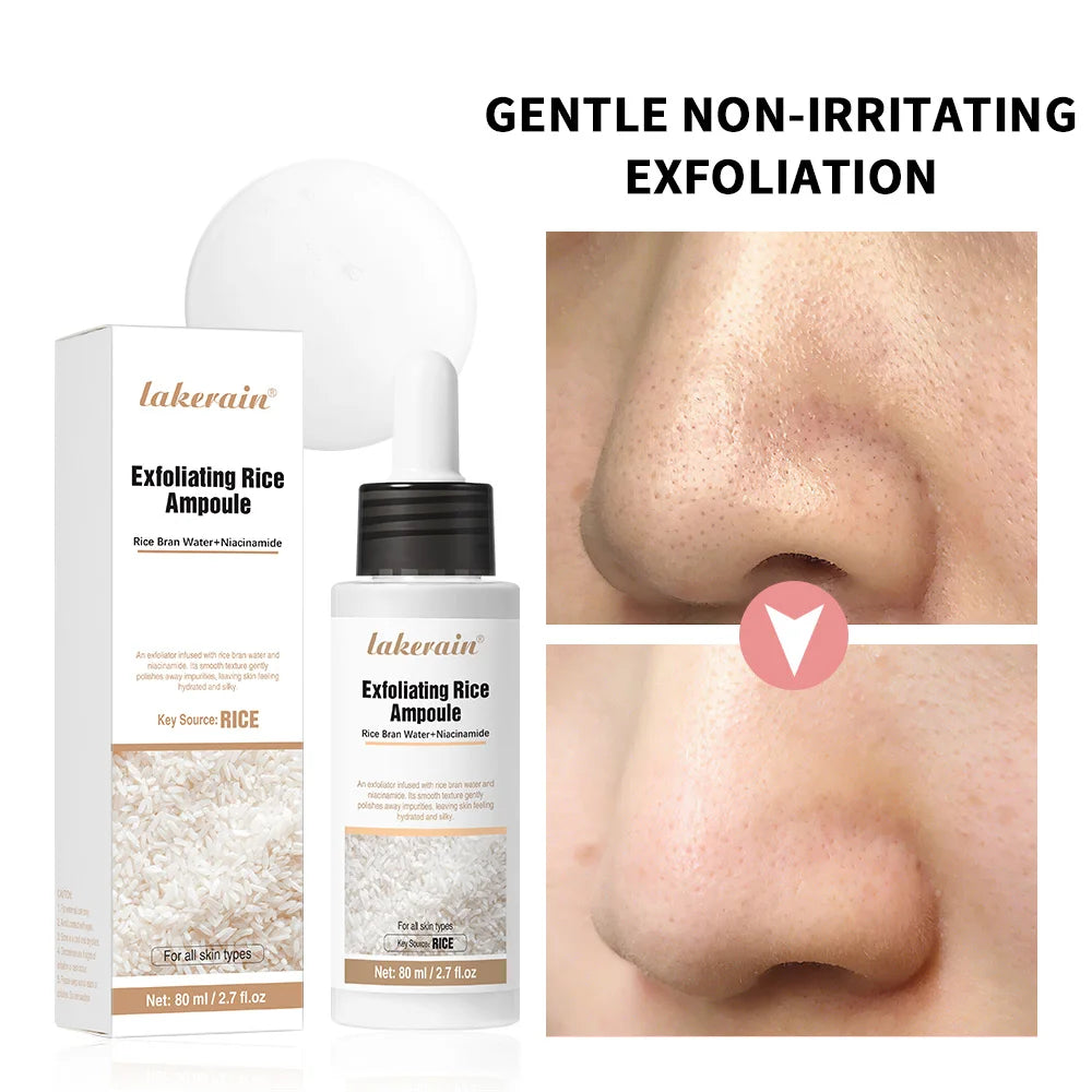 Rice Peeling Ampoule Soft Exfoliating Face and Body Scrub Dead Skin Cells Blackhead Remover for All Skin Types korean skin care Peaceful Pleasures Health and Wellness