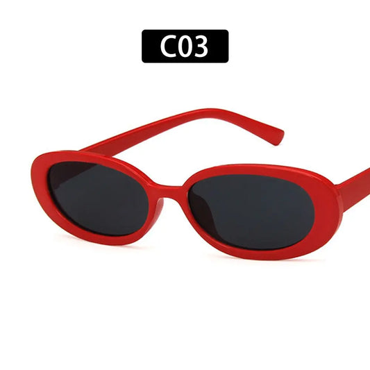 Vintage UV400 Oval Sunglasses – Women's Fashion Shades Fashion Sunglasses Oasis Select C03