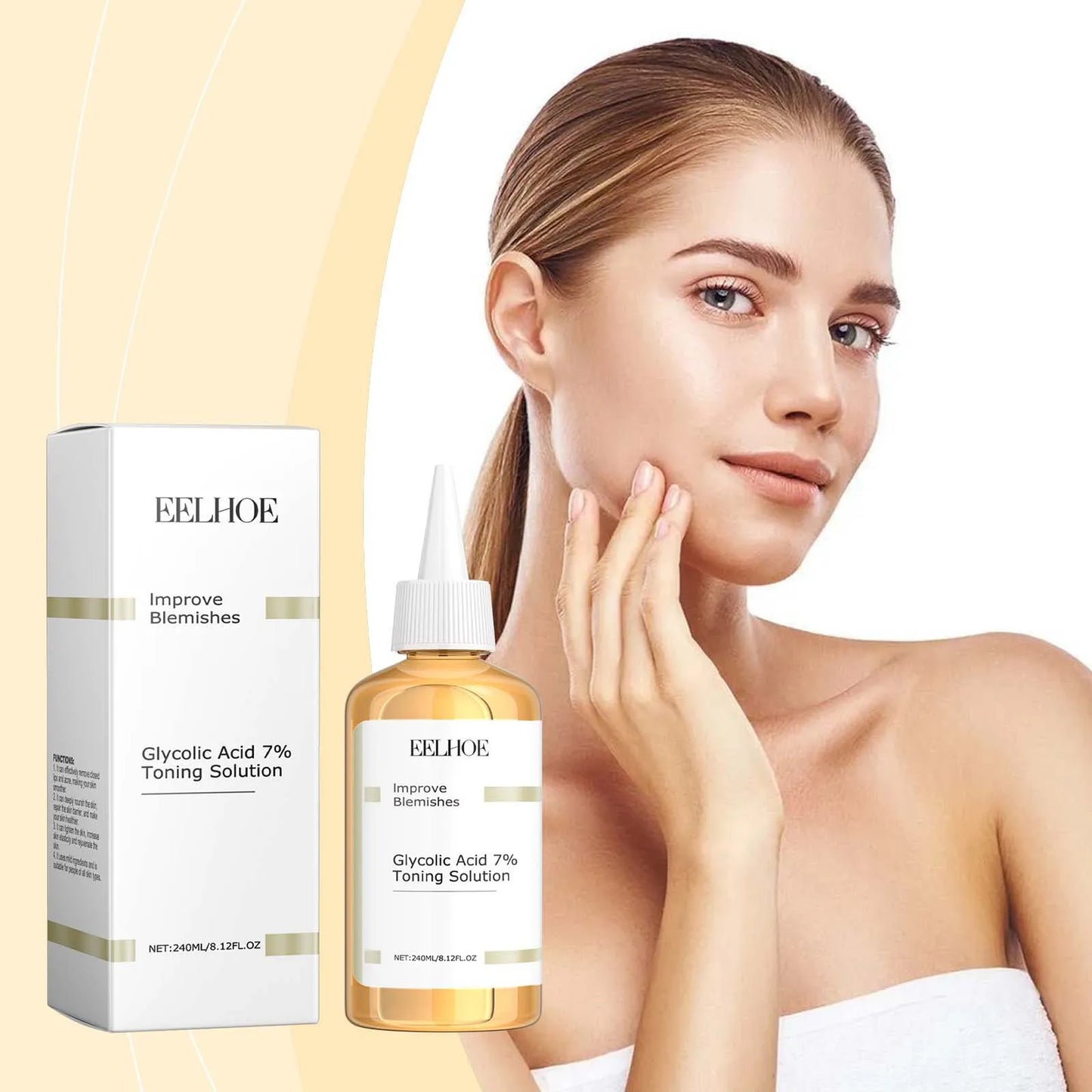 EELHOE Glycolic Acid Toner for Face Skin Care Peaceful Pleasures Health and Wellness