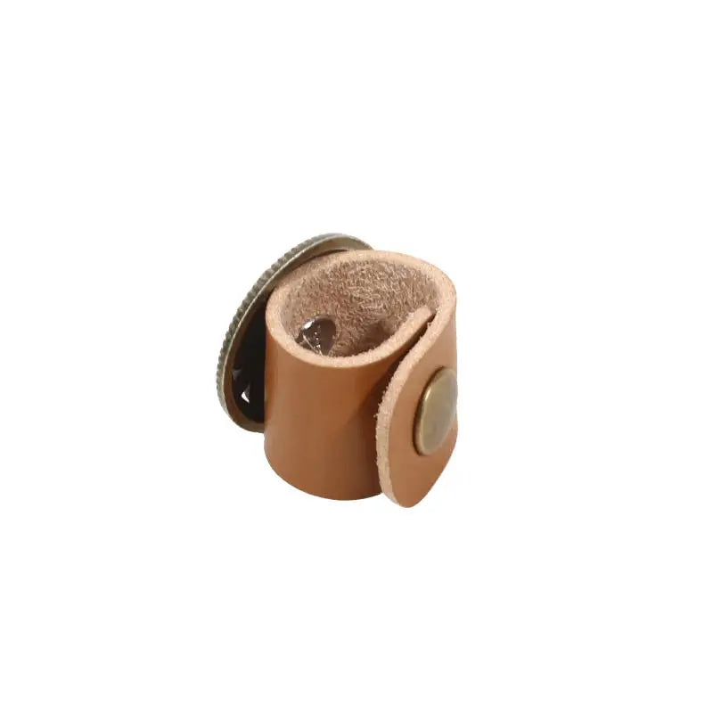 Retro Leather Scarf Ring Western-Style Scarves Buckles Neckwear Slide Fastener Securing Loop Versatile Decorative Accessories Peaceful Pleasures Health and Wellness