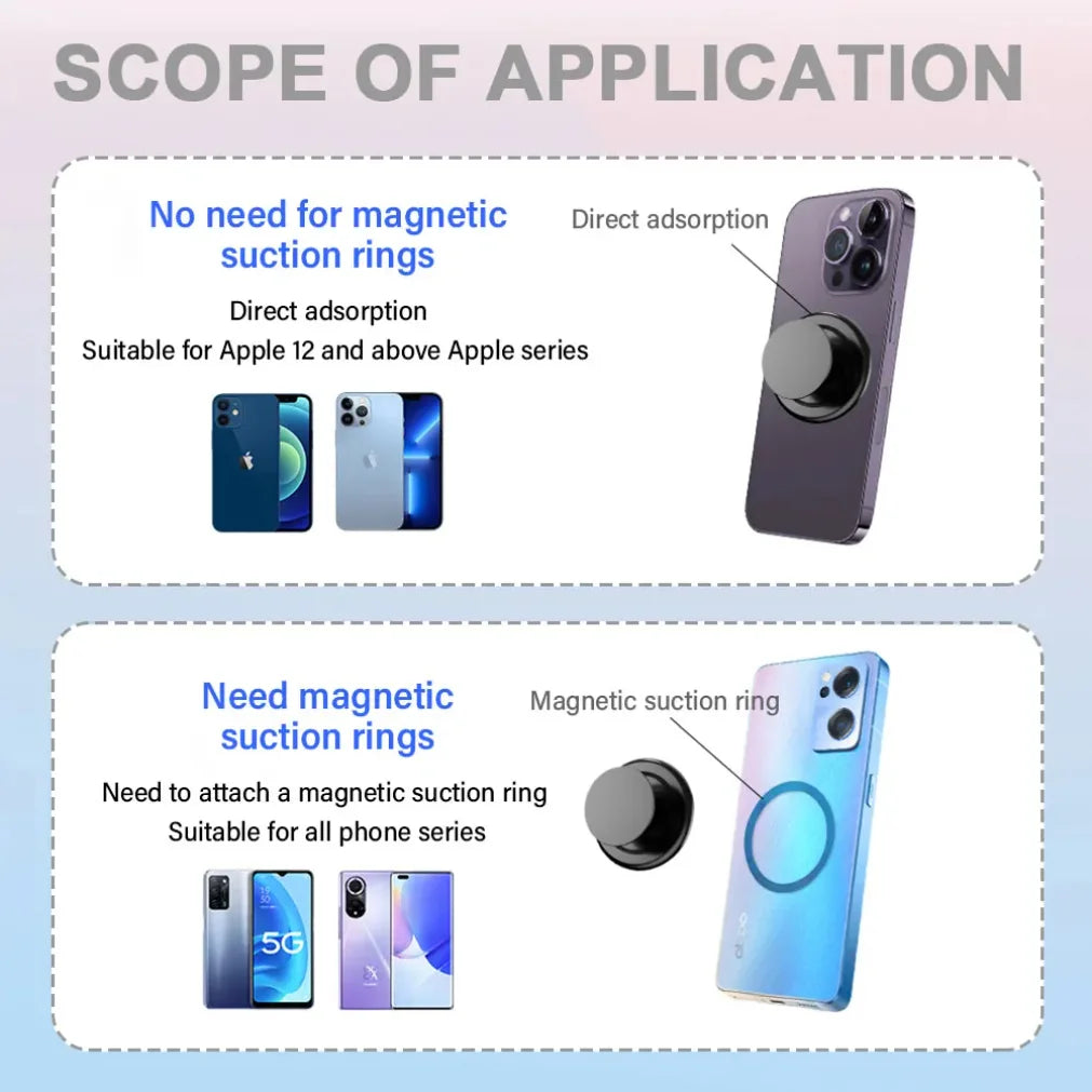 Magnetic Folding Phone Grip Ring Stand for MagSafe