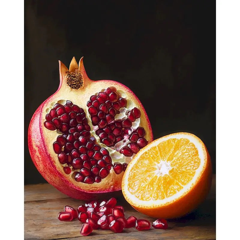 Pomegranate Paint by Numbers Kit – DIY Canvas Art 60x75cm