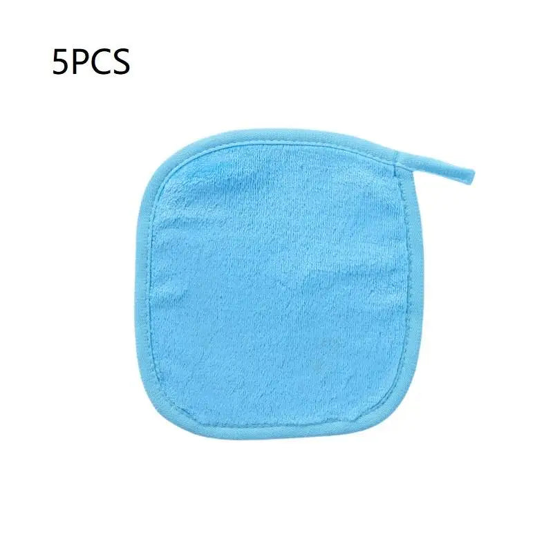 Microfiber Makeup Remover Cloths – 5/7 Pcs Reusable Face Pads